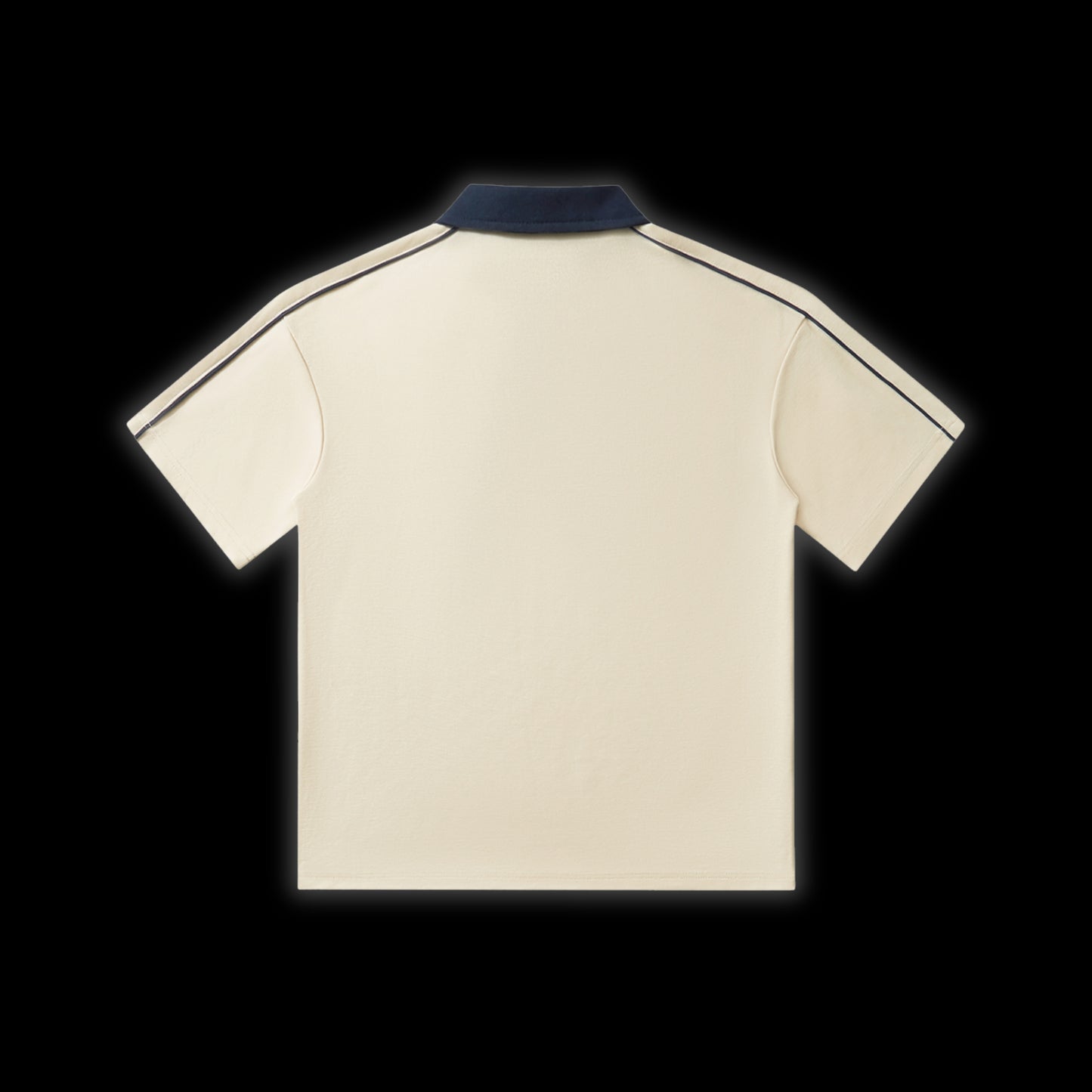 Contrast Collar Short-Sleeve Polo Shirt