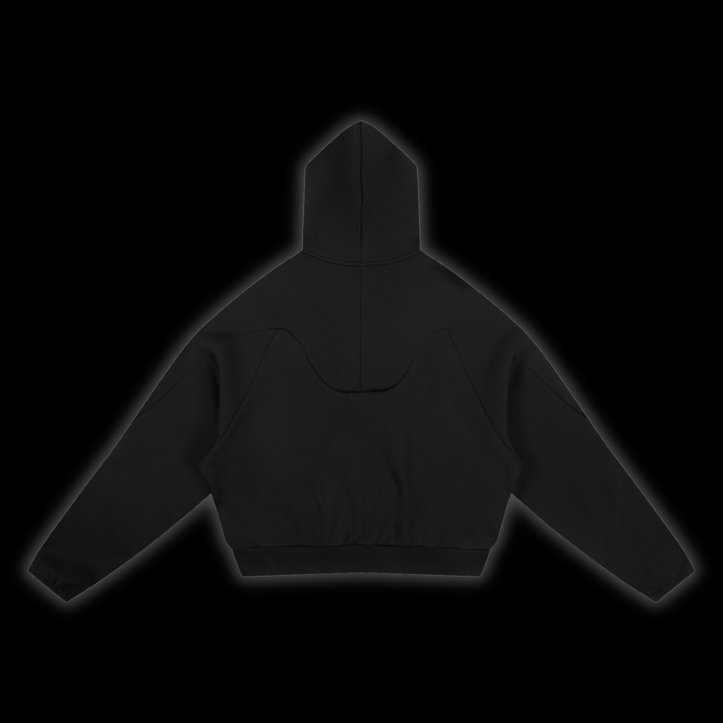 Curved Panel Raglan Hoodie
