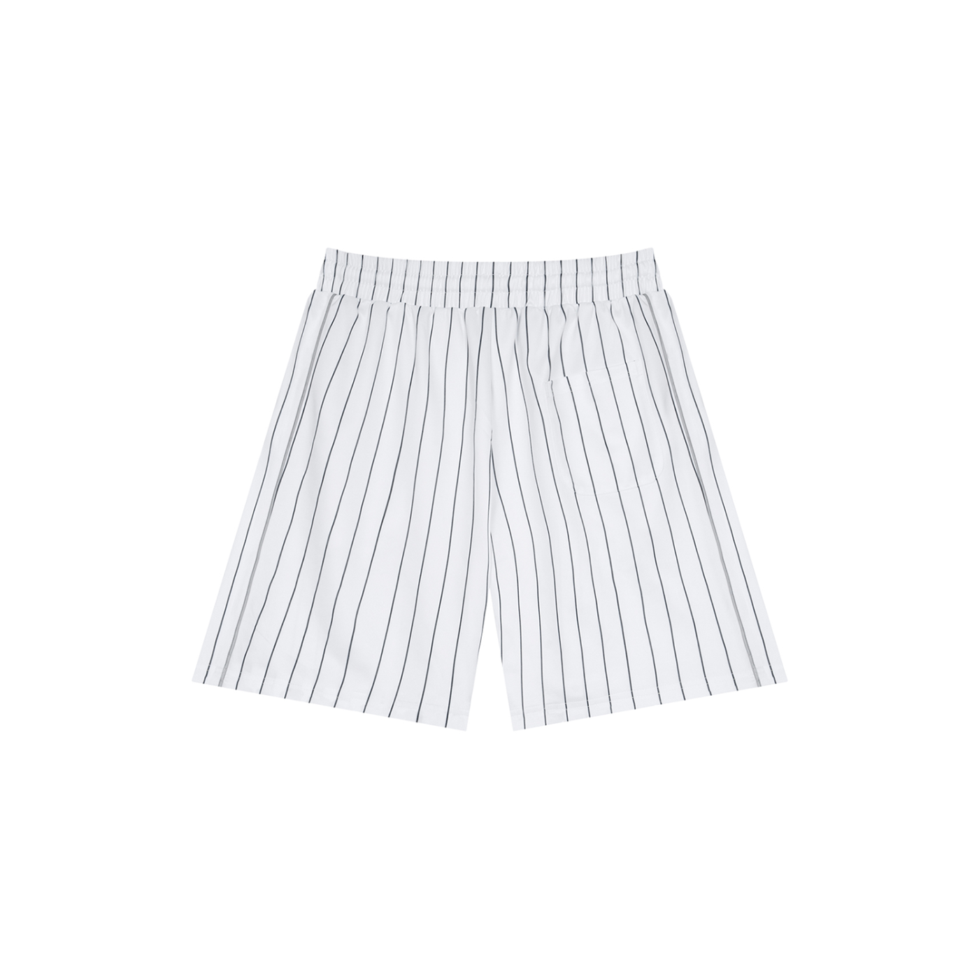 STRIPED LOOSE FIT SHORTS [WHITE]