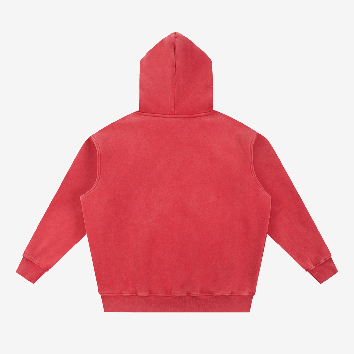 SNOW WASH OVERSIZE HOODIE [RED]