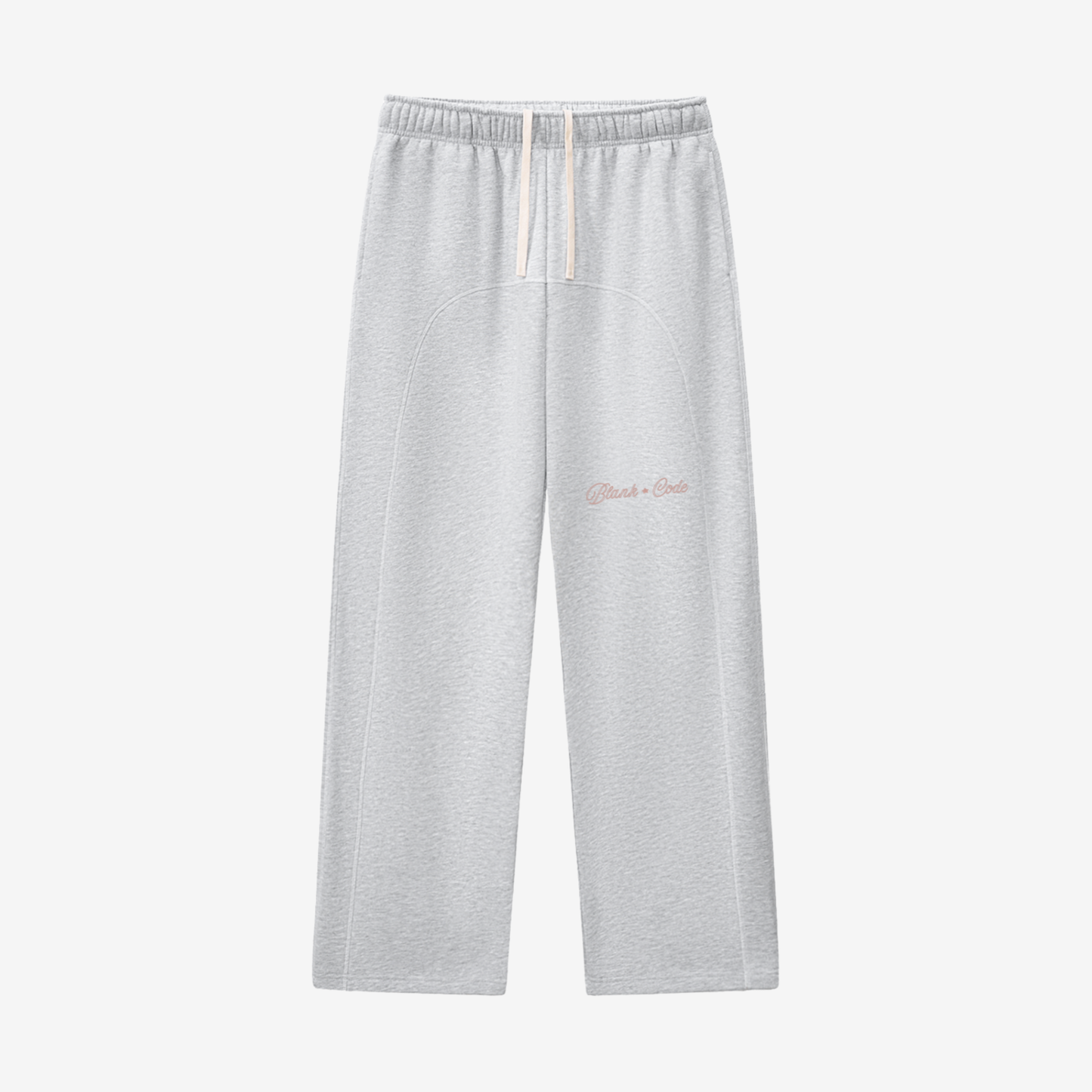 CONTRAST-STITCHED FLEECE SWEATPANT [GRAY]
