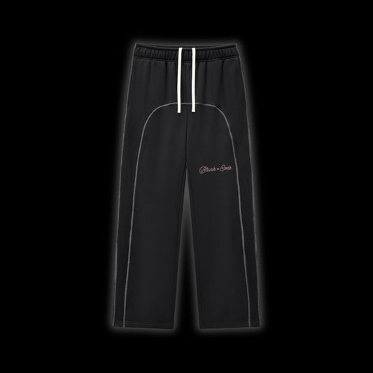 Contrast-Stitched Fleece Sweatpants
