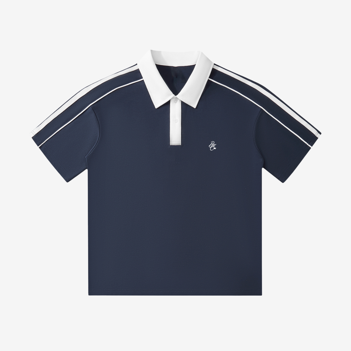 CONTRAST COLLAR POLO [NAVY]