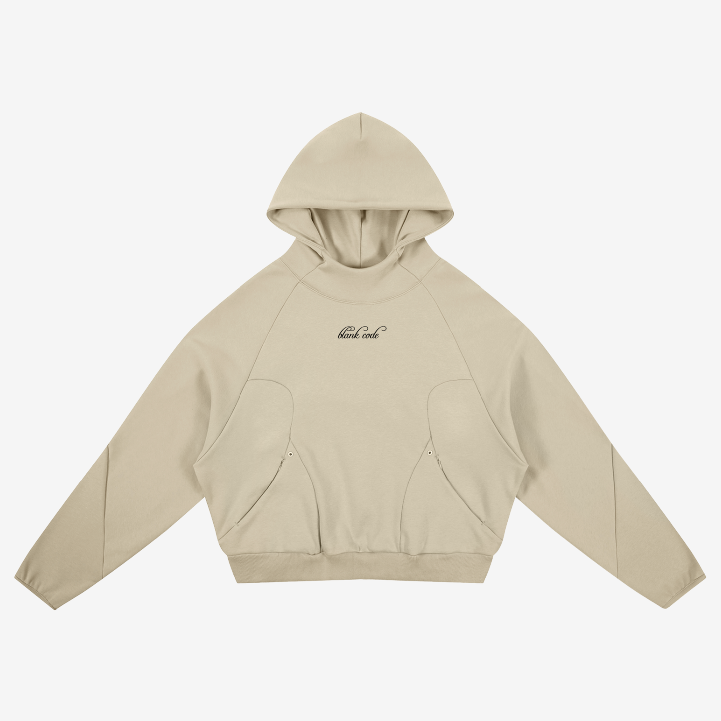 CURVED PANEL HOODIE [APRICOT]
