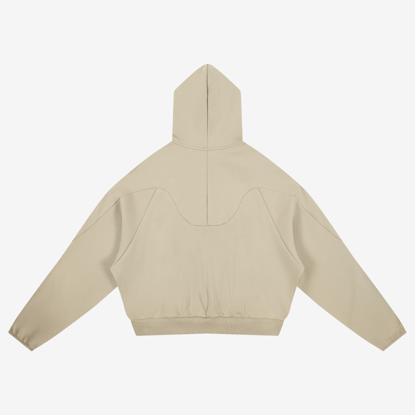 CURVED PANEL HOODIE [APRICOT]