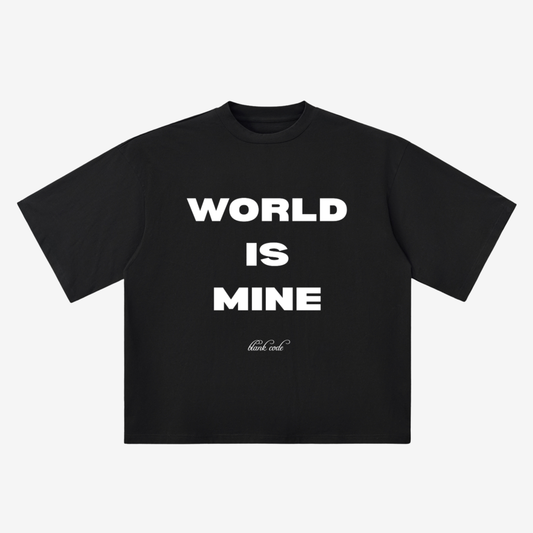 'WORLD IS MINE' TEE [BLACK]