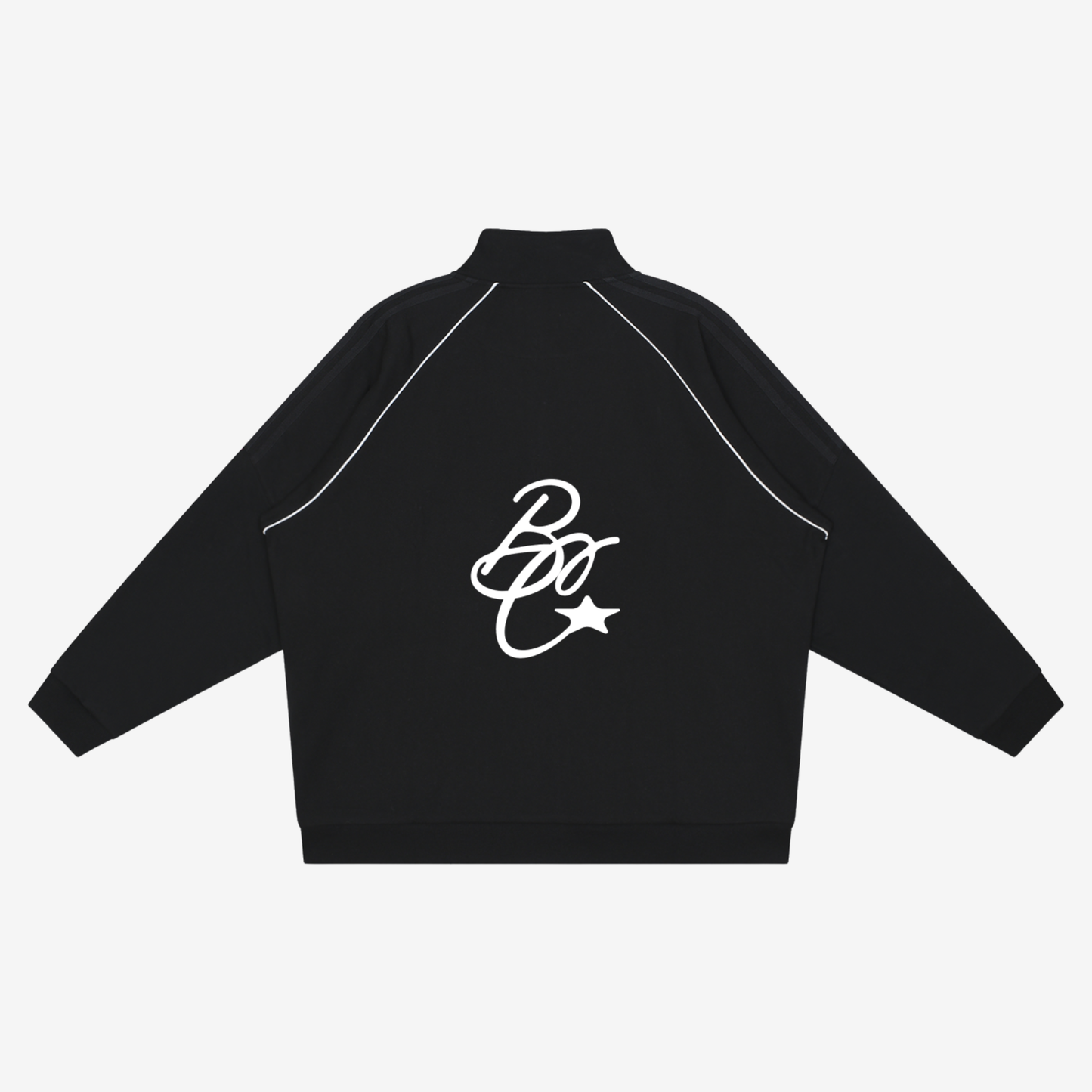 MIDNIGHT REFLECTION-STRIPED JACKET [BLACK]