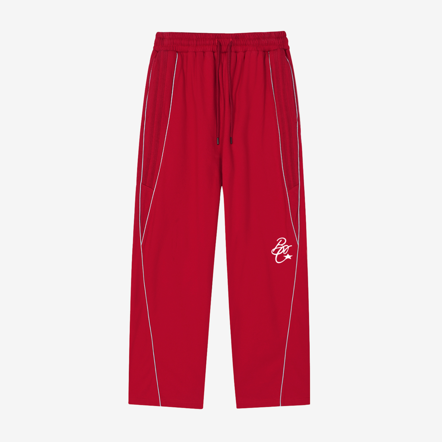 MIDNIGHT REFLECTION-STRIPED SWEATPANT [RED]