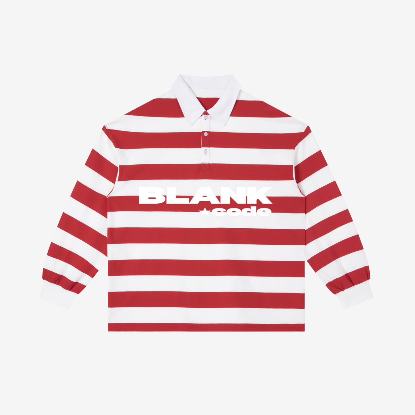STRIPE POLO SHIRT [RED W/ WHITE]