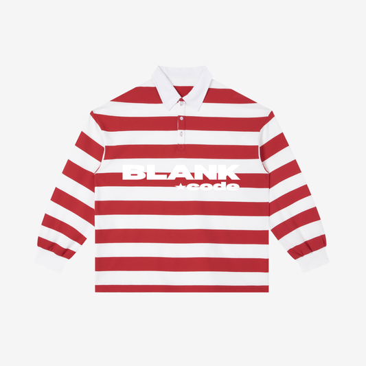 STRIPE POLO SHIRT [RED W/ WHITE]