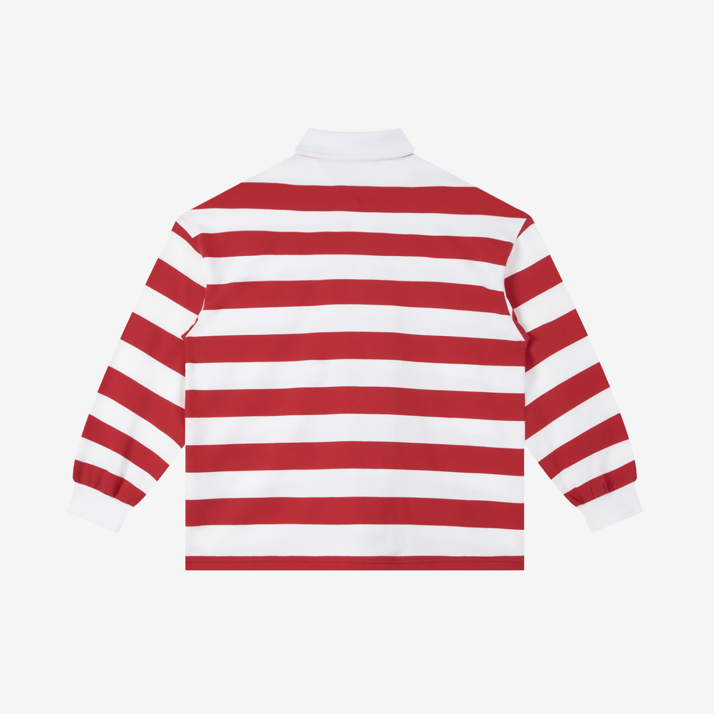 STRIPE POLO SHIRT [RED W/ WHITE]