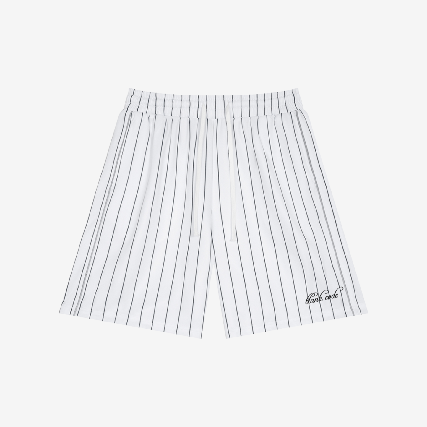 STRIPED LOOSE FIT SHORTS [WHITE]