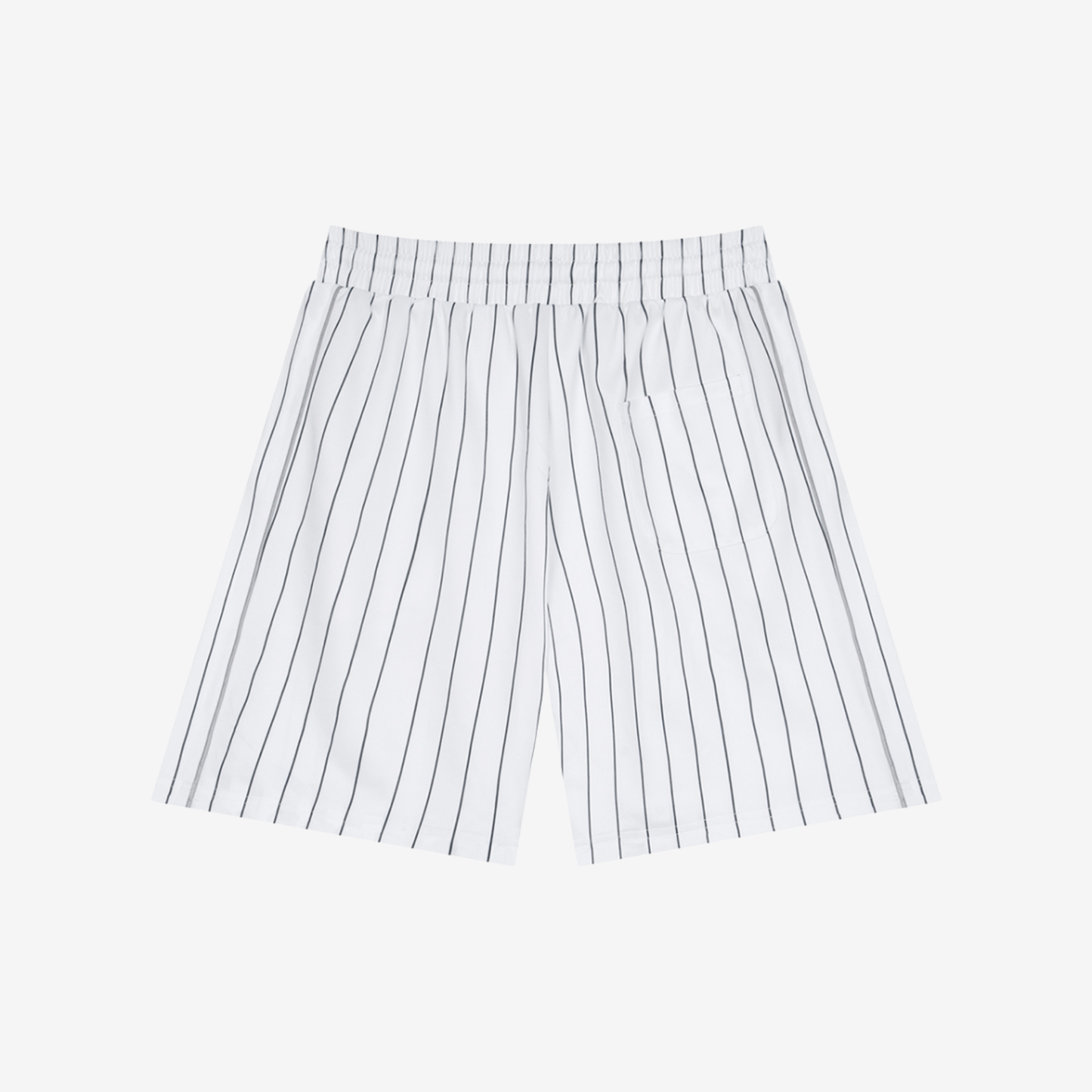 STRIPED LOOSE FIT SHORTS [WHITE]