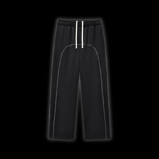 Contrast-Stitched Fleece Sweatpants