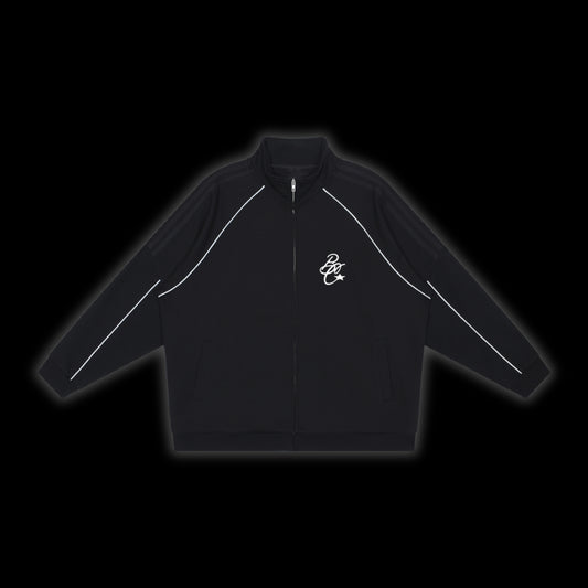 Reflection Striped Raglan Sleeve  Jacket