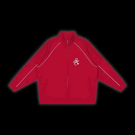 Reflection Striped Raglan Sleeve Jacket