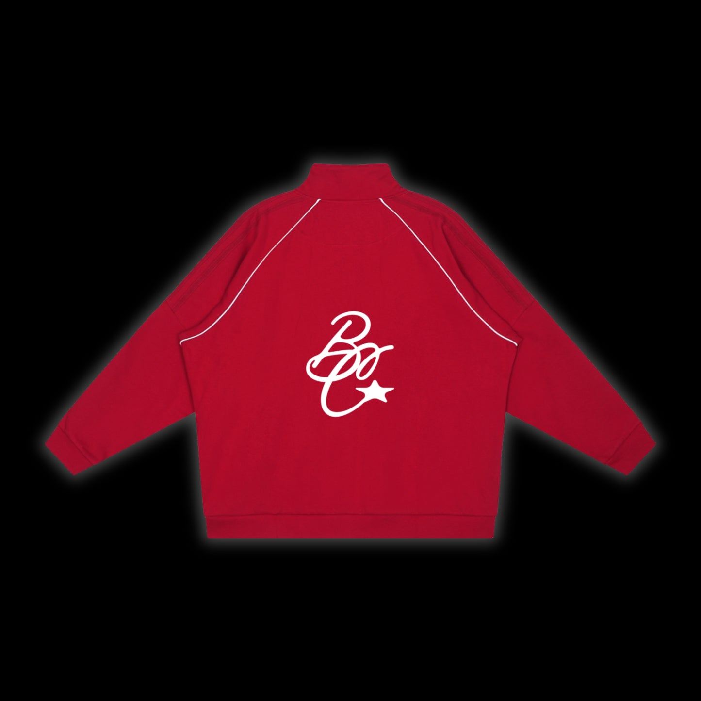 Reflection Striped Raglan Sleeve Jacket