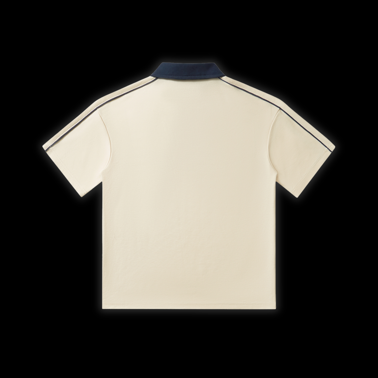 CONTRAST COLLAR POLO [APRICOT]