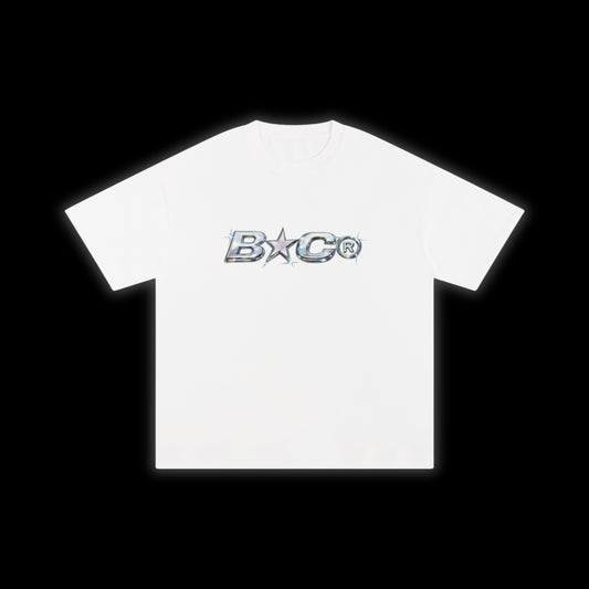 CHROME DRIP TEE [WHITE]