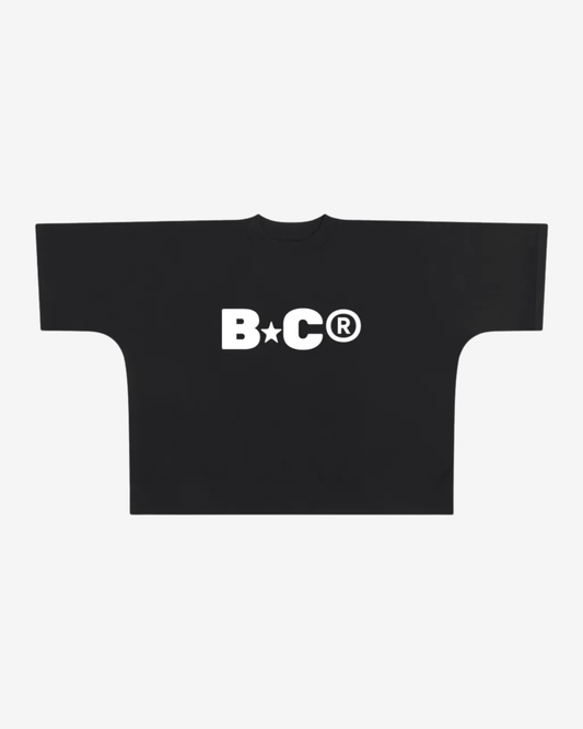 OVERSIZE *ONE-PIECE* LOGO TEE [BLACK]