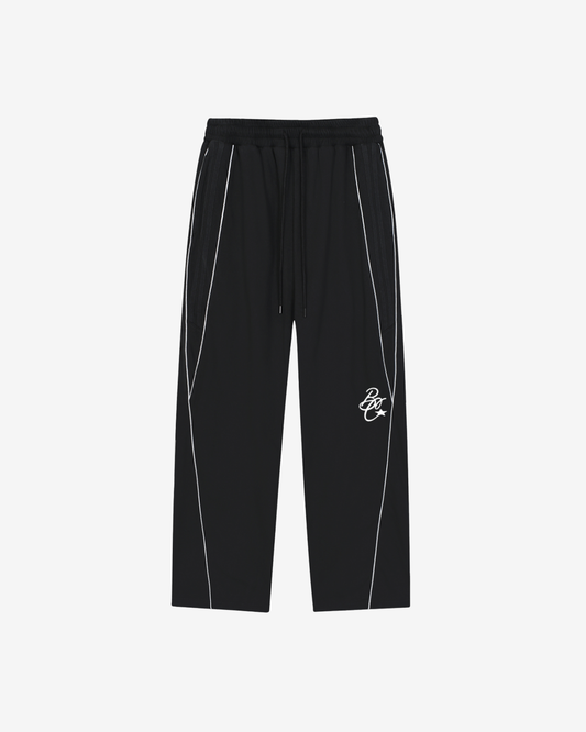 MIDNIGHT REFLECTION-STRIPED SWEATPANT [BLACK]