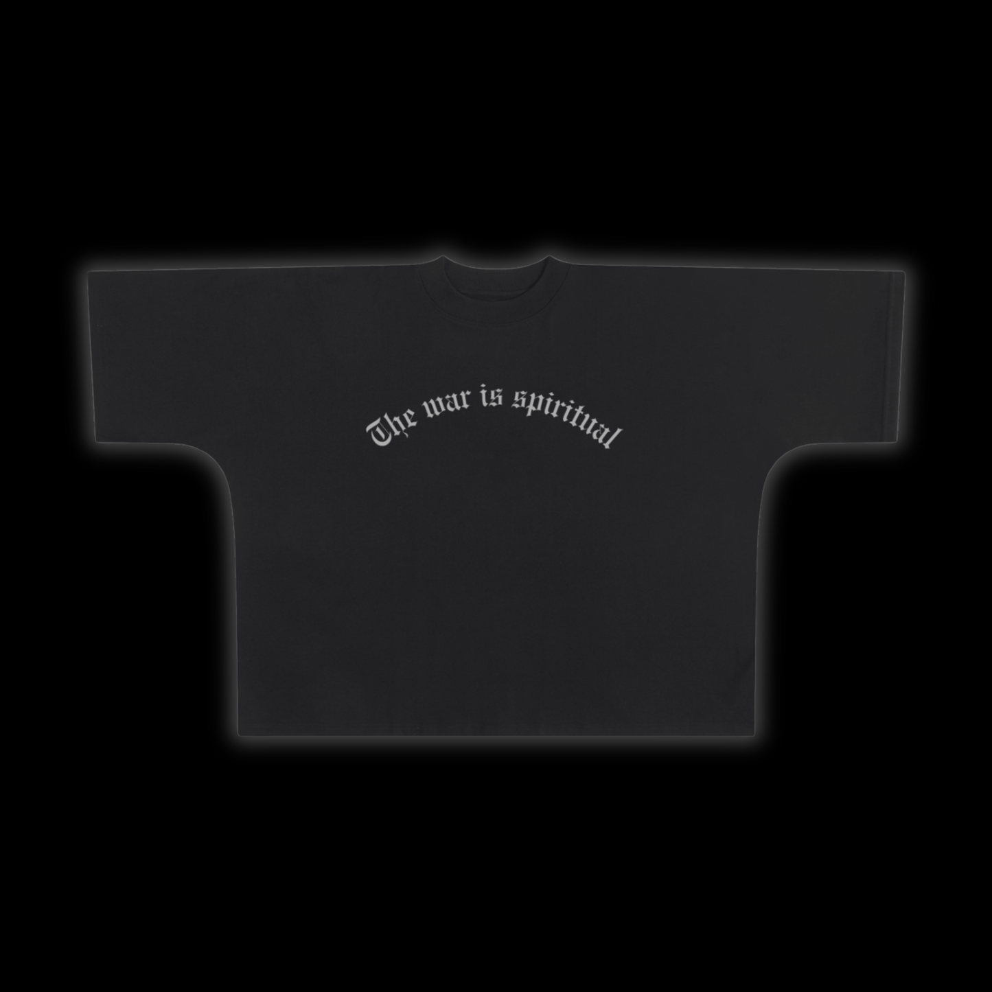 *ONE-STITCH* HEAVY 'MOTTO' TEE [BLACK]