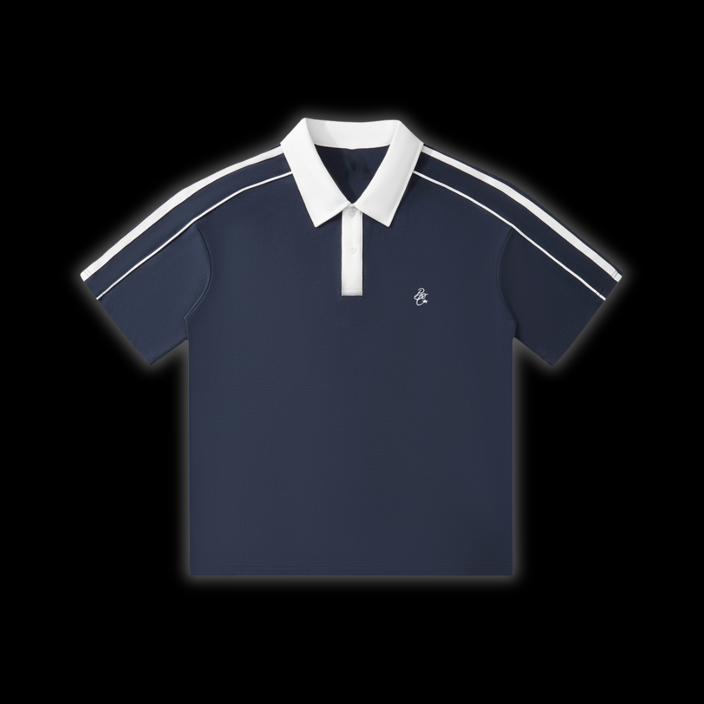 CONTRAST COLLAR POLO [NAVY]