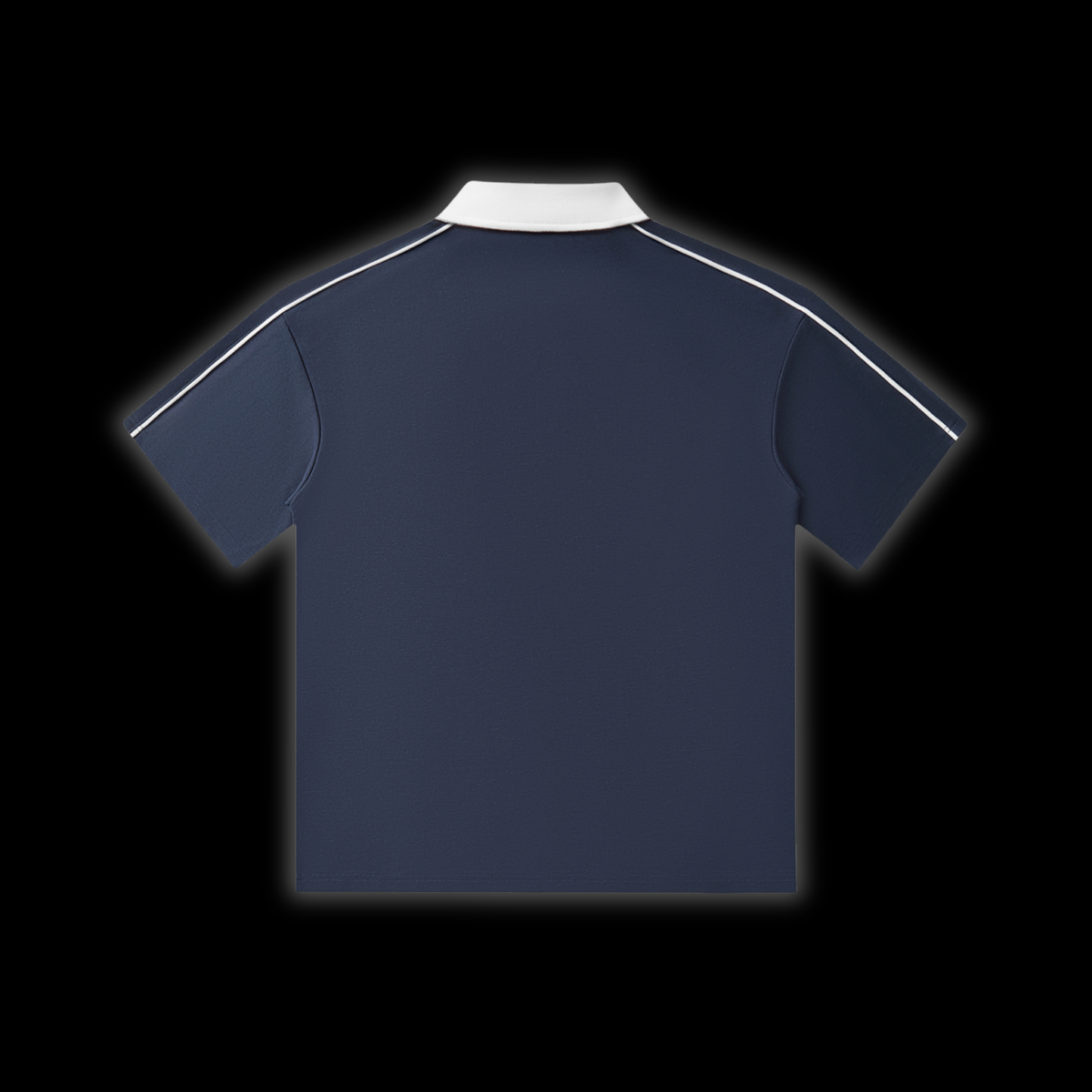 CONTRAST COLLAR POLO [NAVY]