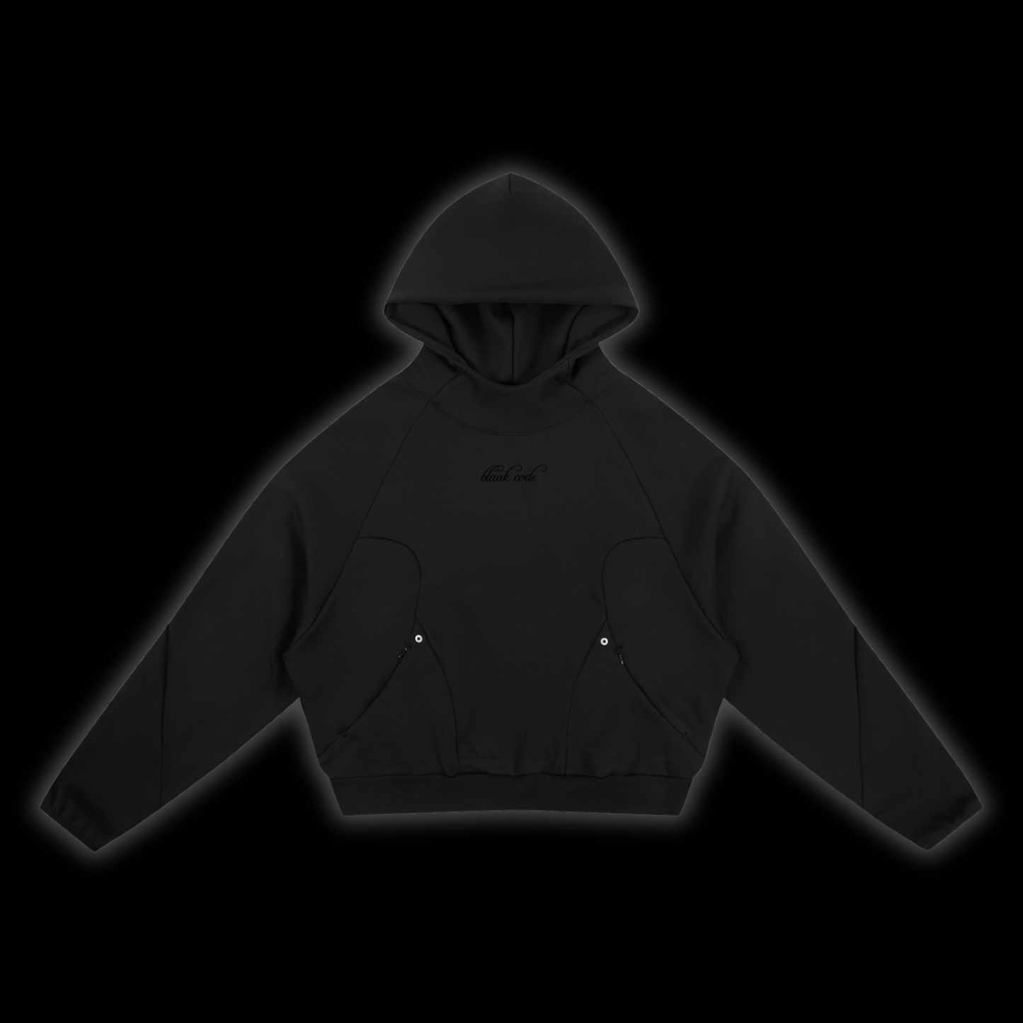 Curved Panel Raglan Hoodie