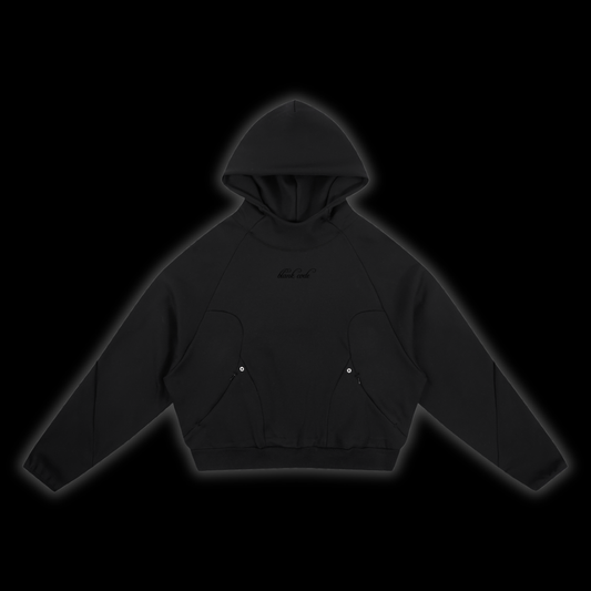 Curved Panel Raglan Hoodie