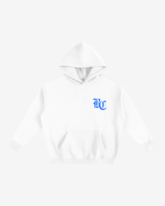 BLUE CREST HOODIE [WHITE]