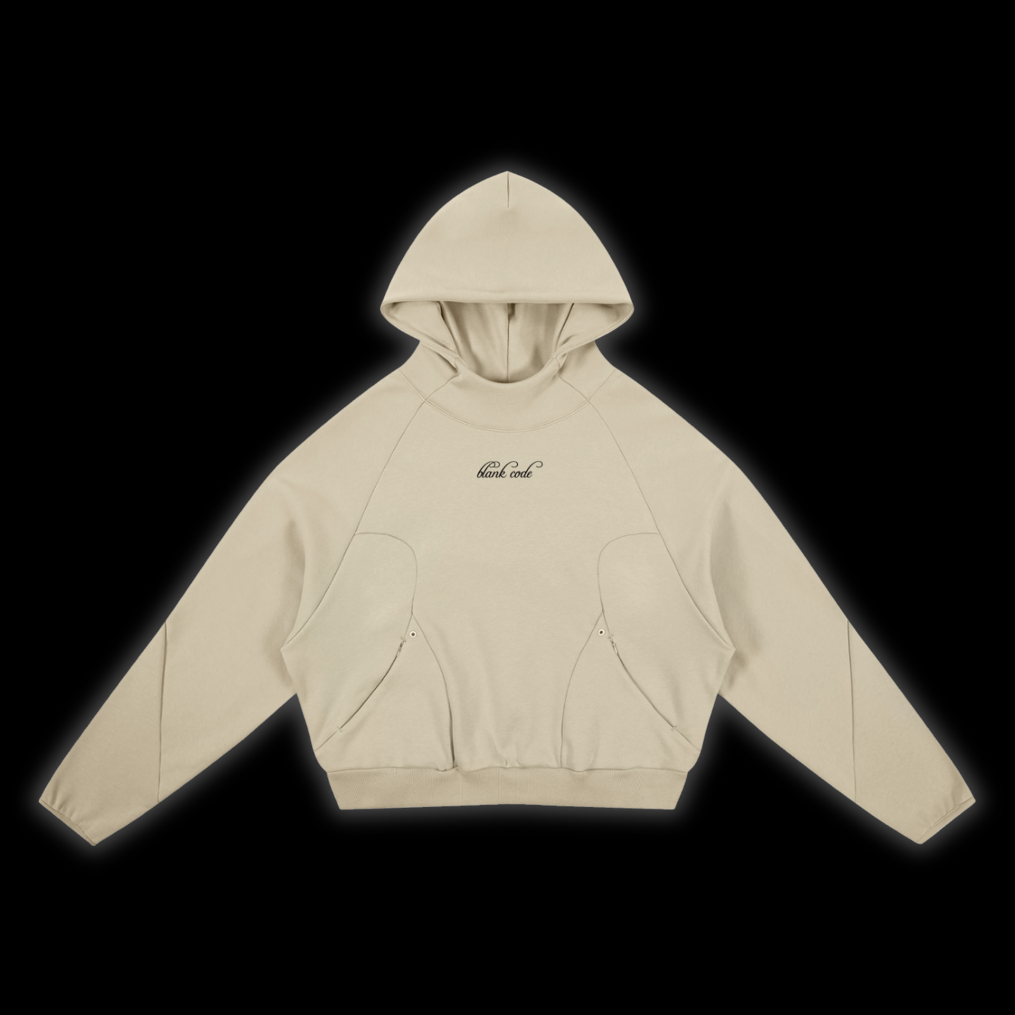 Curved Panel Raglan Hoodie