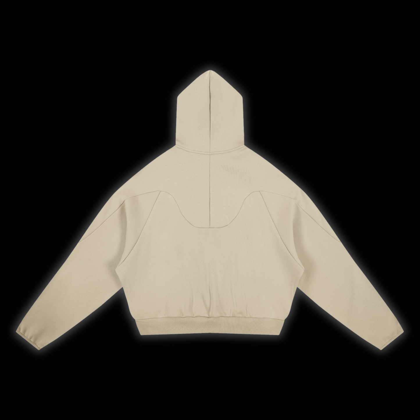 Curved Panel Raglan Hoodie