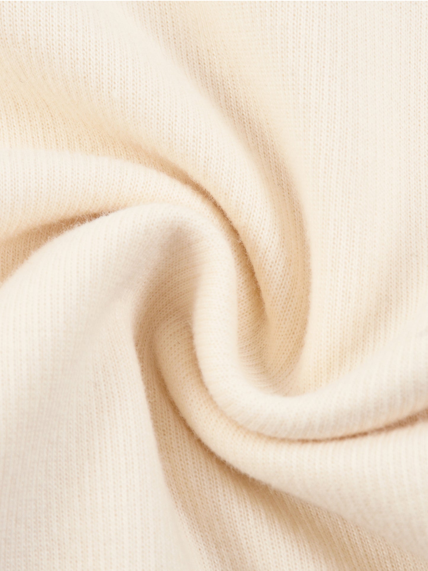 KNITTED ROUND NECK OVERSIZE SWEATSHIRT [CREAM]