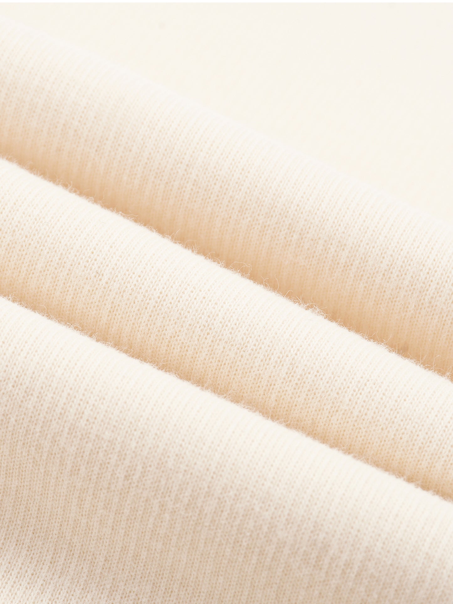 KNITTED ROUND NECK OVERSIZE SWEATSHIRT [CREAM]