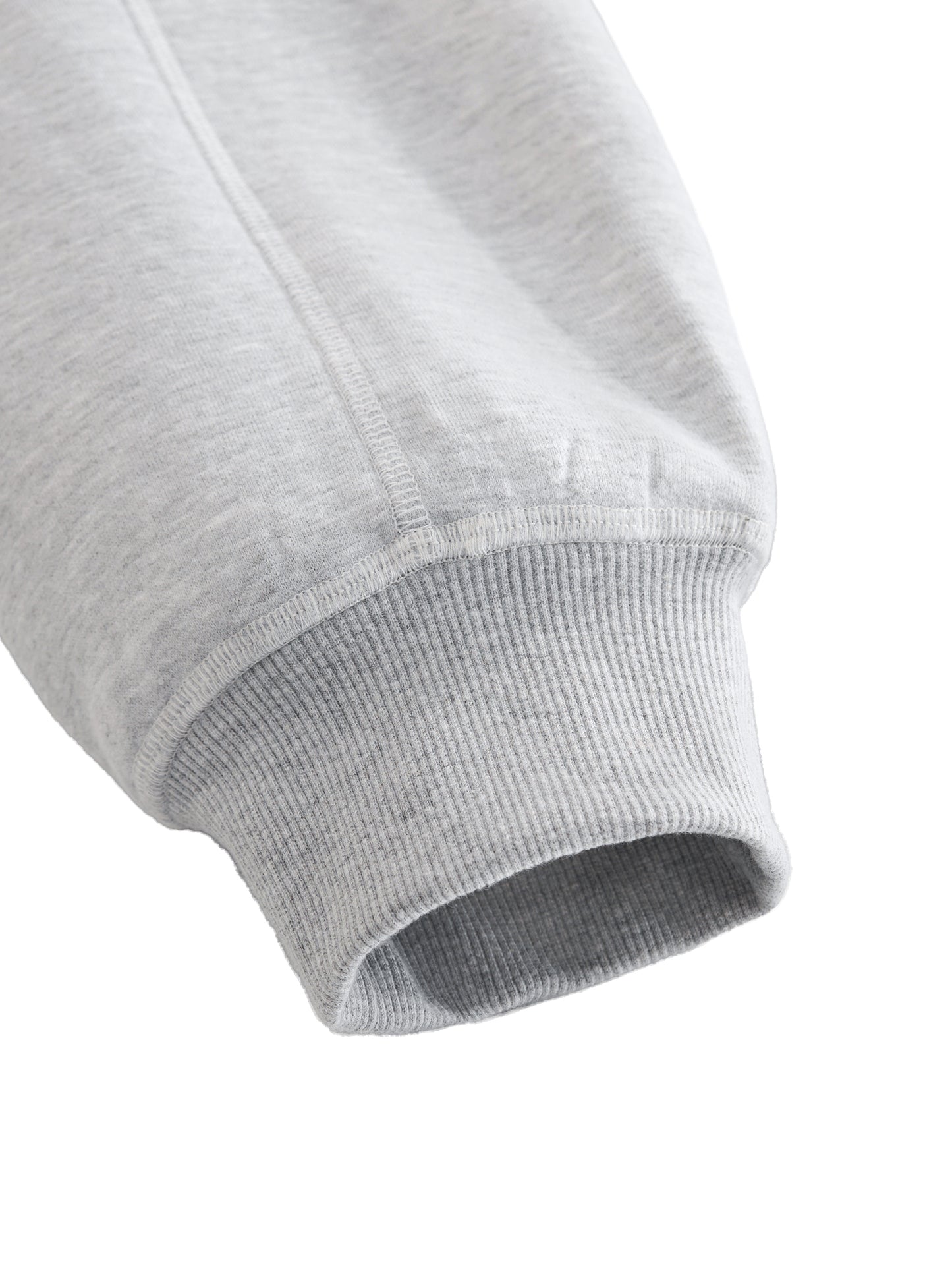 CONTRAST-STITCHED BOXY HOODIE [GRAY]