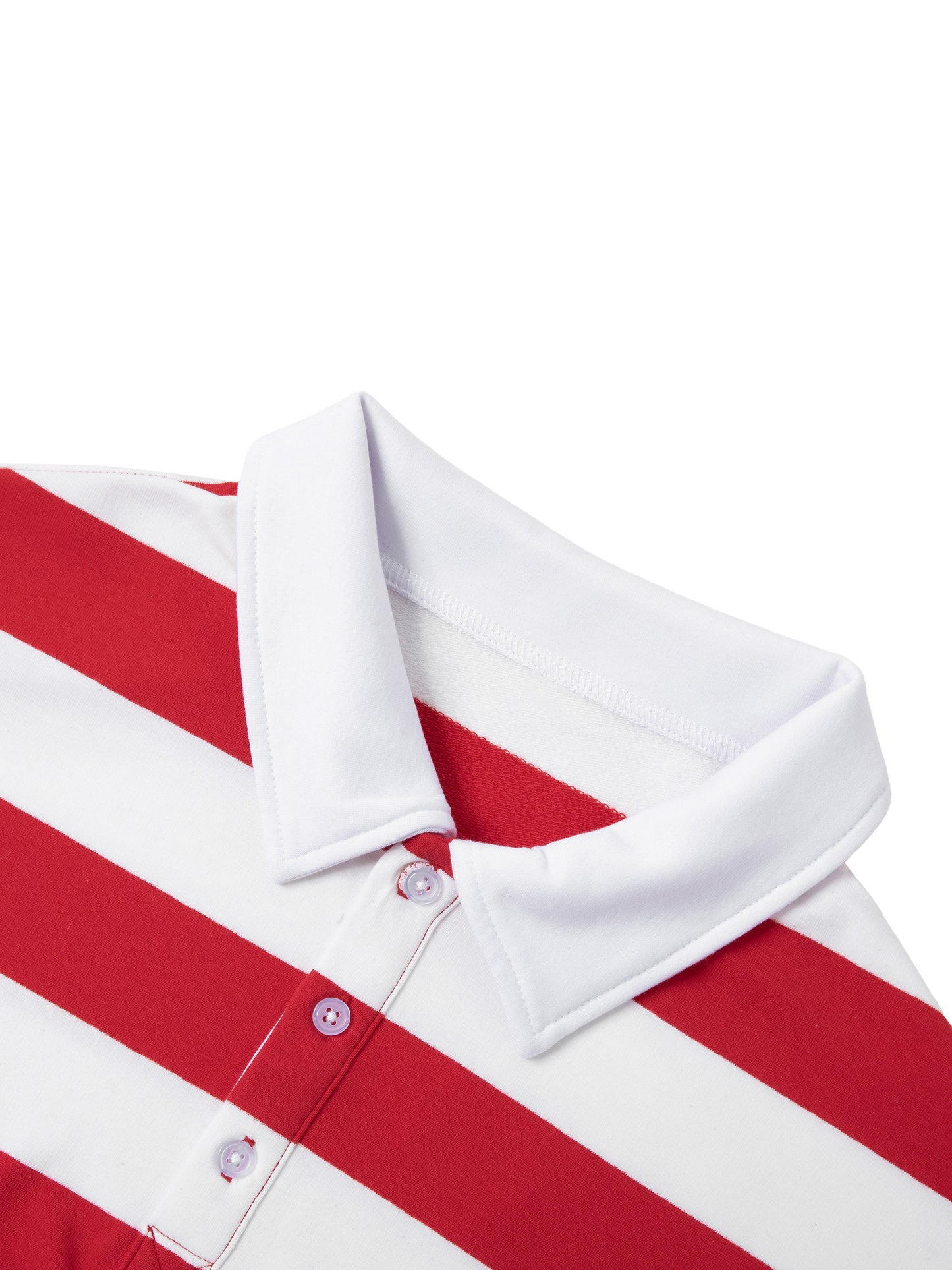 STRIPE POLO SHIRT [RED W/ WHITE]
