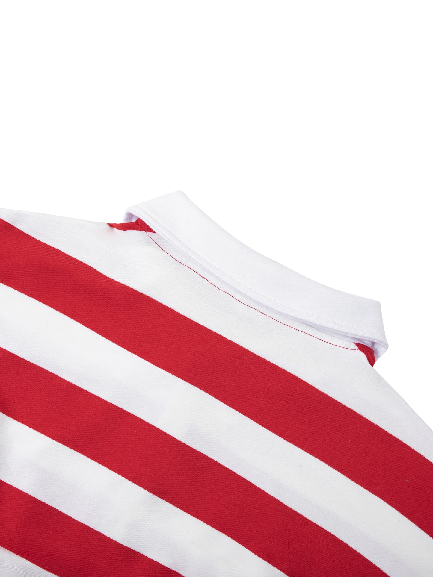 STRIPE POLO SHIRT [RED W/ WHITE]