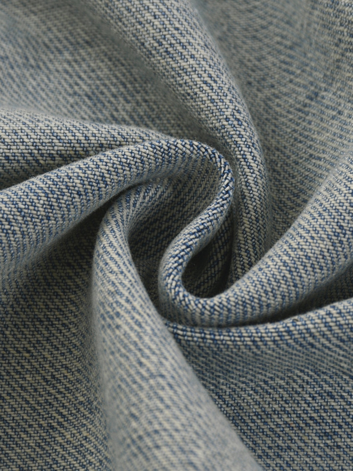 VINTAGE WASH ZIP DENIM JACKET [BLUE]